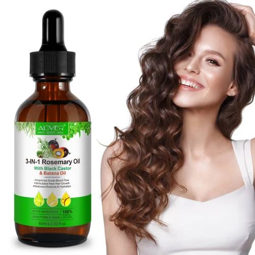 3 IN 1 Rosemary Oil Aliver with Black Castor & Batana Oil - 60 ml