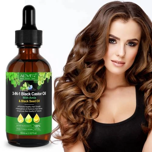 3 IN 1 Black Castor Oil Aliver with Amla & Black Seed Oil - 60 ml