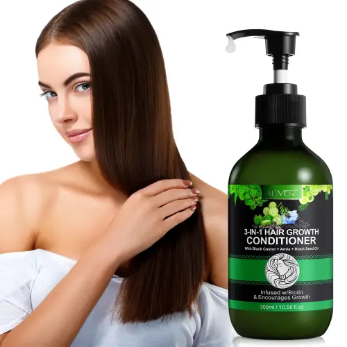 3 IN 1 Black Castor + Amla + Black Seed Oil Conditioner Aliver - 300 ml