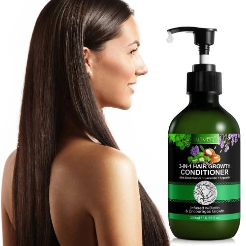 3 IN 1 Black Castor + Lavender + Argan Oil Conditioner Aliver - 300 ml