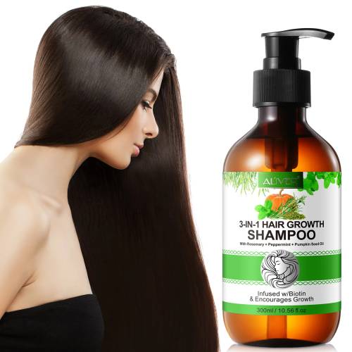 3 IN 1 Rosemary + Peppermint + Pumpkin Seed Oil Shampoo Aliver - 300 ml