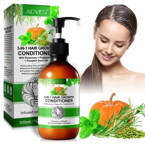 3 IN 1 Rosemary + Peppermint + Pumpkin Seed Oil Conditioner Aliver - 300 ml