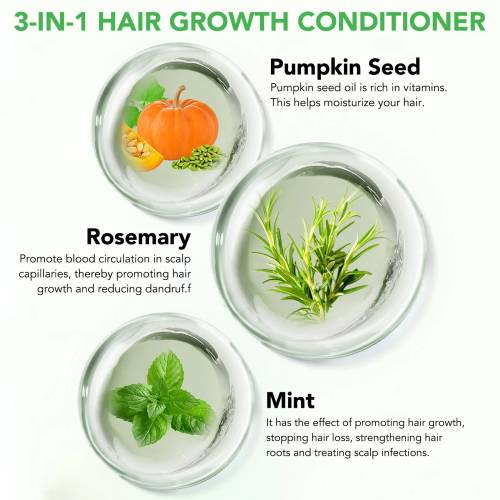 3 IN 1 Rosemary + Peppermint + Pumpkin Seed Oil Conditioner Aliver - 300 ml