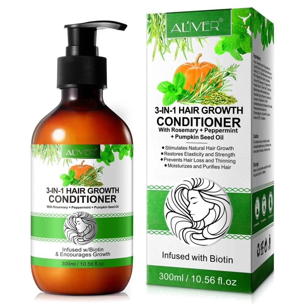 3 IN 1 Rosemary + Peppermint + Pumpkin Seed Oil Conditioner Aliver - 300 ml