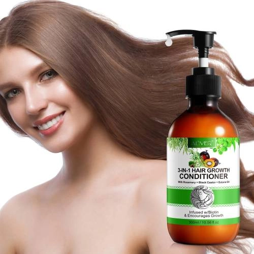 3 IN 1 Rosemary + Black Castor + Batana Oil Conditioner Aliver - 300 ml