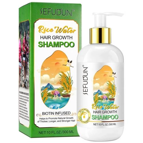 Rice Water Hair Growth Shampoo Sefudun - 300 ml