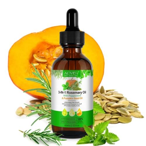 3 IN 1 Rosemary Oil Aliver with Peppermint & Pumpkin Seed Oil - 60 ml