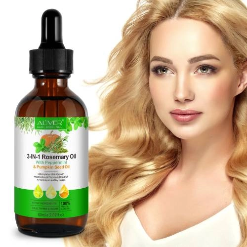 3 IN 1 Rosemary Oil Aliver with Peppermint & Pumpkin Seed Oil - 60 ml
