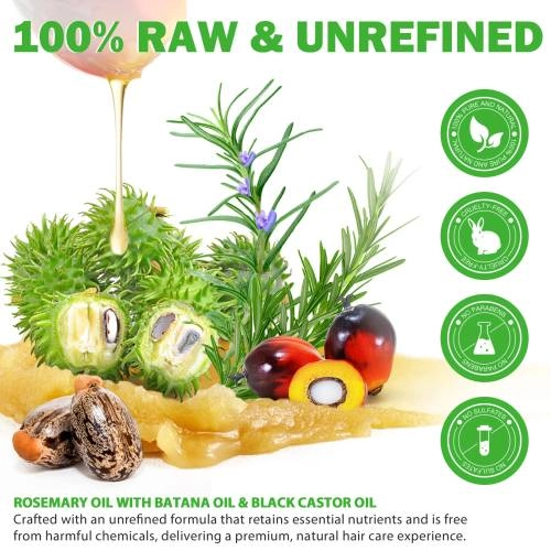 Aliver 3 IN 1 Hair Mask – Rosemary + Castor + Batana Oil – 120 g