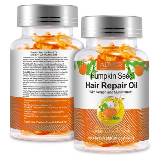 Pumpkin Seed Hair Repair Oil Capsules - 40 pcs.