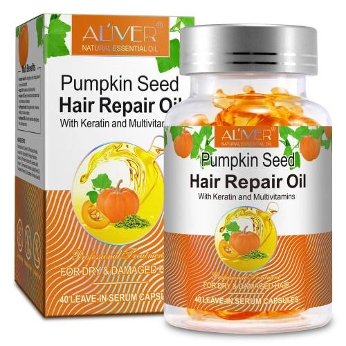 Pumpkin Seed Hair Repair Oil Capsules - 40 pcs.