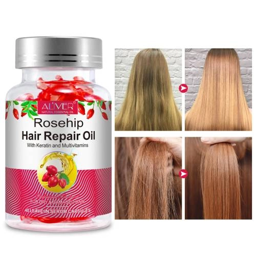 Rosehip Hair Repair Oil Capsules - 40 pcs.