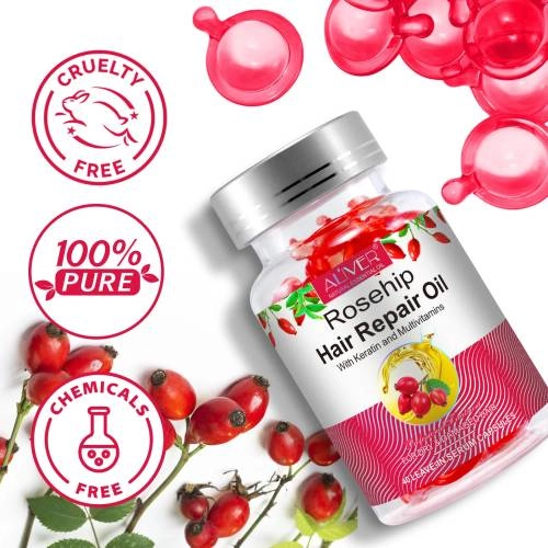 Rosehip Hair Repair Oil Capsules - 40 pcs.