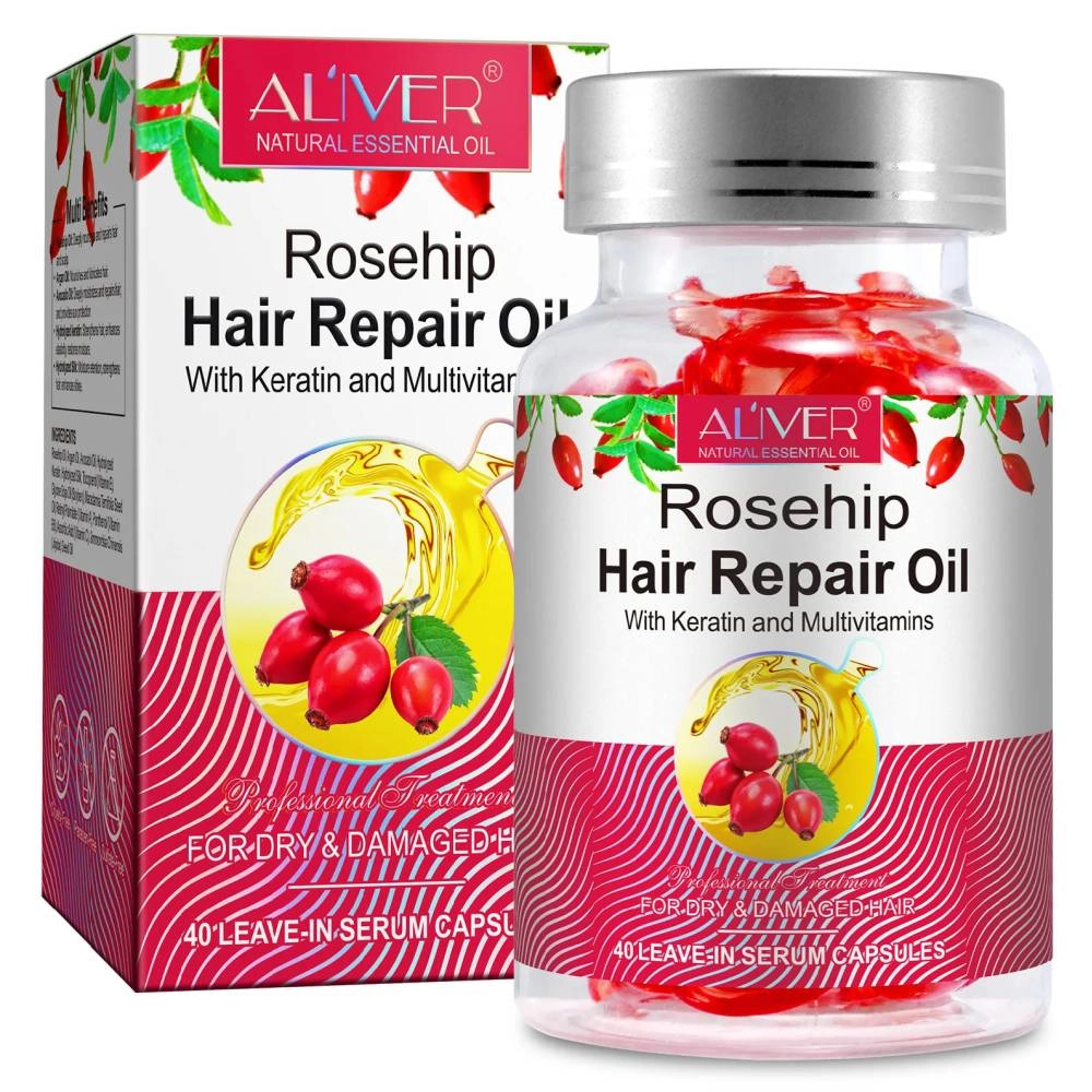 Rosehip Hair Repair Oil Capsules - 40 pcs.